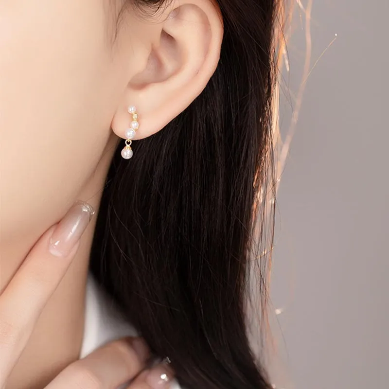 DAN DREAM Faux Pearl Earrings Women's-2