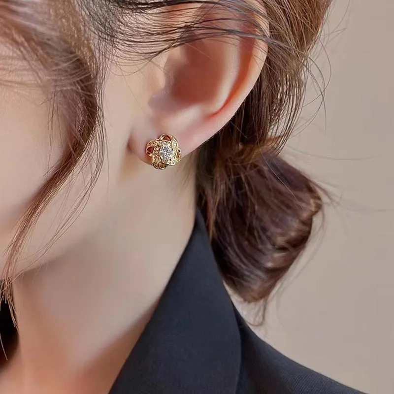 SHARK BABY Alloy Stud Earrings Women's-3