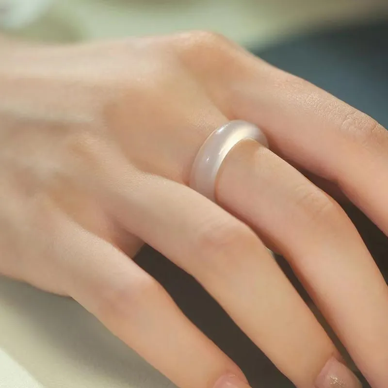 SHARK BABY Chalcedony Rings Unisex-2