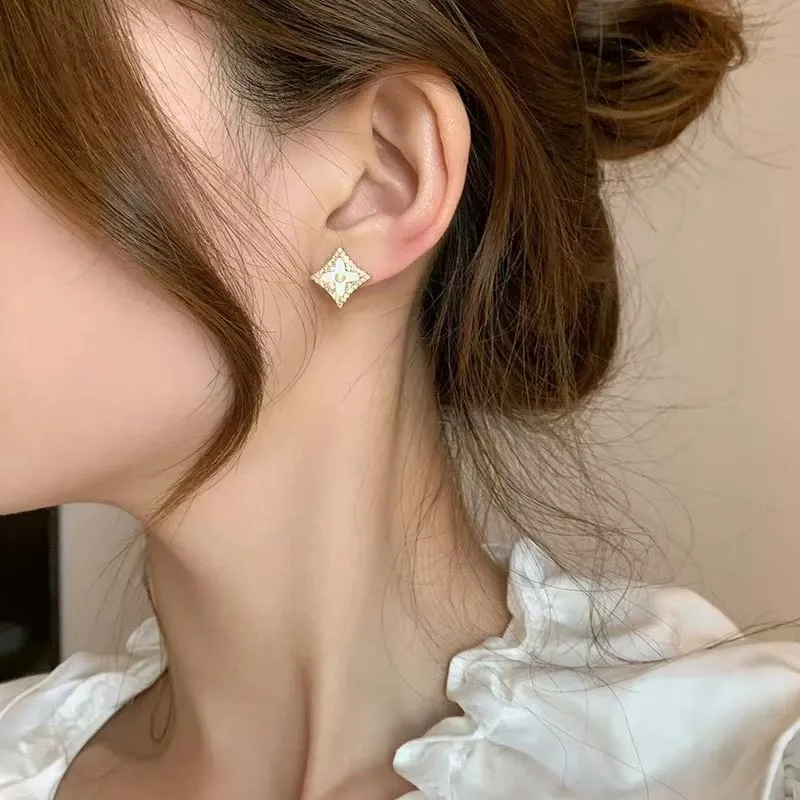 SHARK BABY Alloy Stud Earrings Women's-1