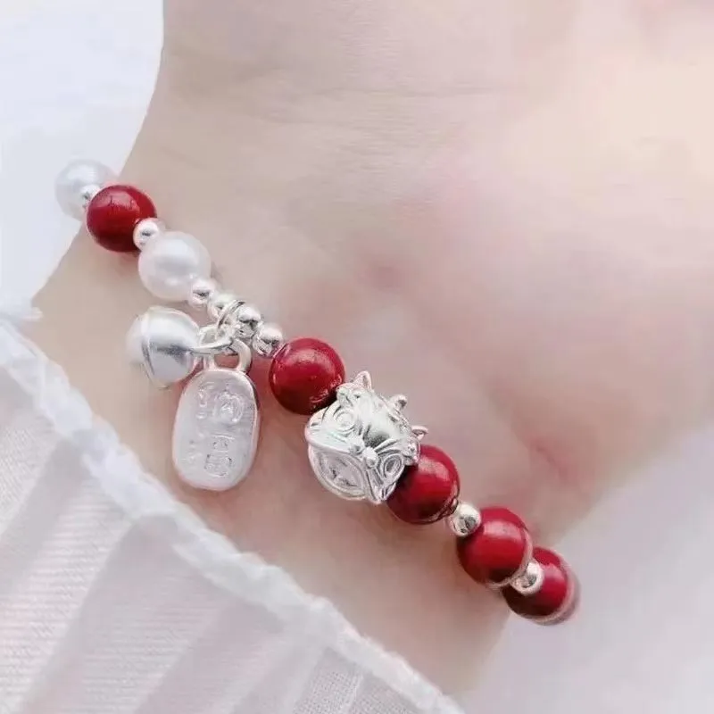 SHARK BABY Imitation Cinnabar Bracelets Women's-1