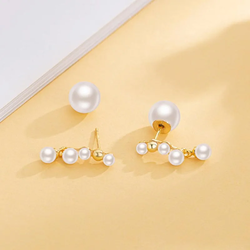 DAN DREAM Faux Pearl Earrings Women's-6