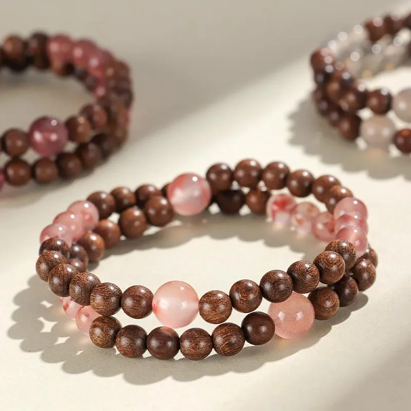 SHARK BABY Golden Sandalwood Bracelets Women's-5