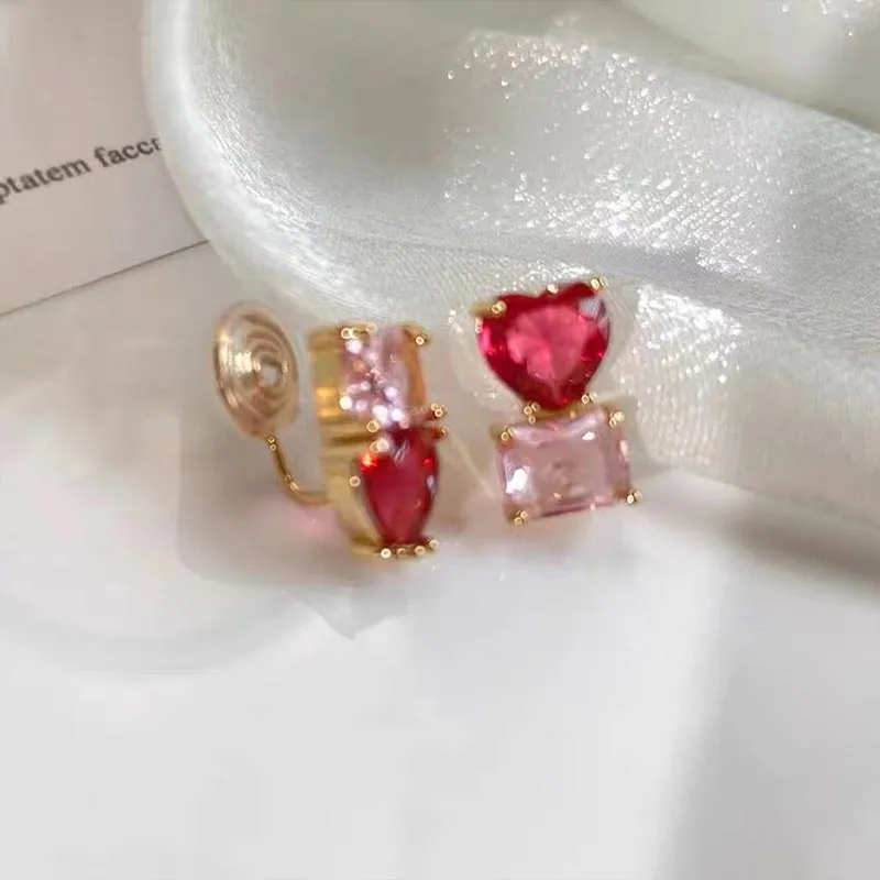 DAN DREAM Alloy Clip On Earrings Women's-4