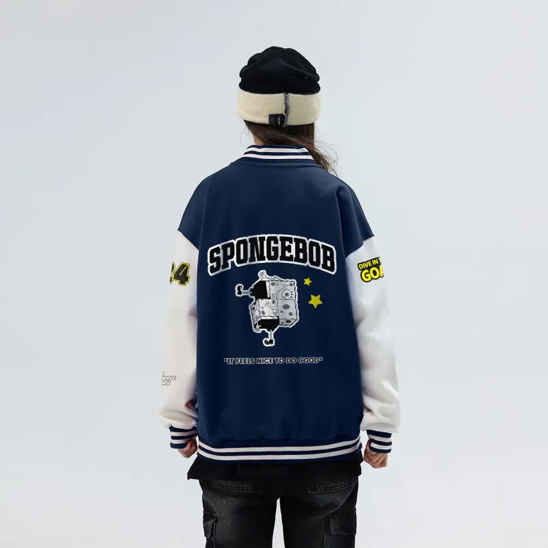 SPONGEBOB SQUAREPANTS Baseball Jacket Unisex-5