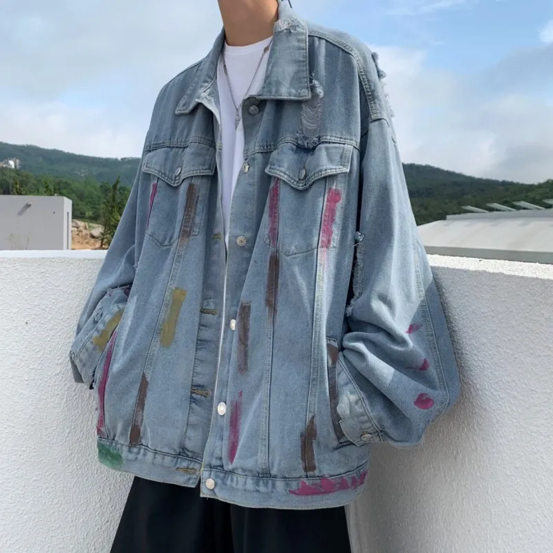 SPONGEBOB SQUAREPANTS Denim Jacket Unisex Blue-9