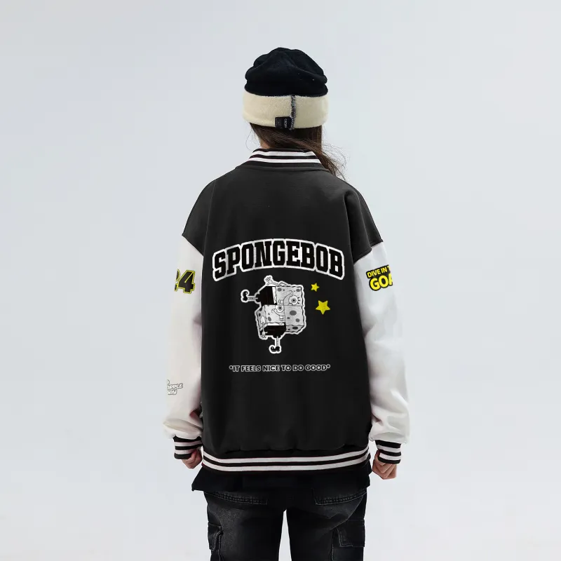 SPONGEBOB SQUAREPANTS Baseball Jacket Unisex-2