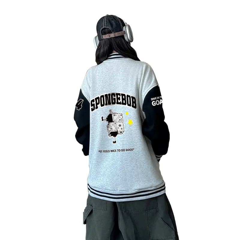 SPONGEBOB SQUAREPANTS Baseball Jacket Unisex-8