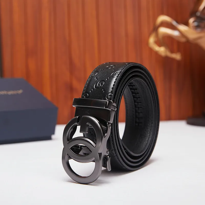 SHERIDan Cow Split Leather Leather Belts Men's 3.5cm-1