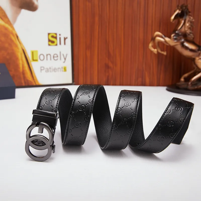 SHERIDan Cow Split Leather Leather Belts Men's 3.5cm-4