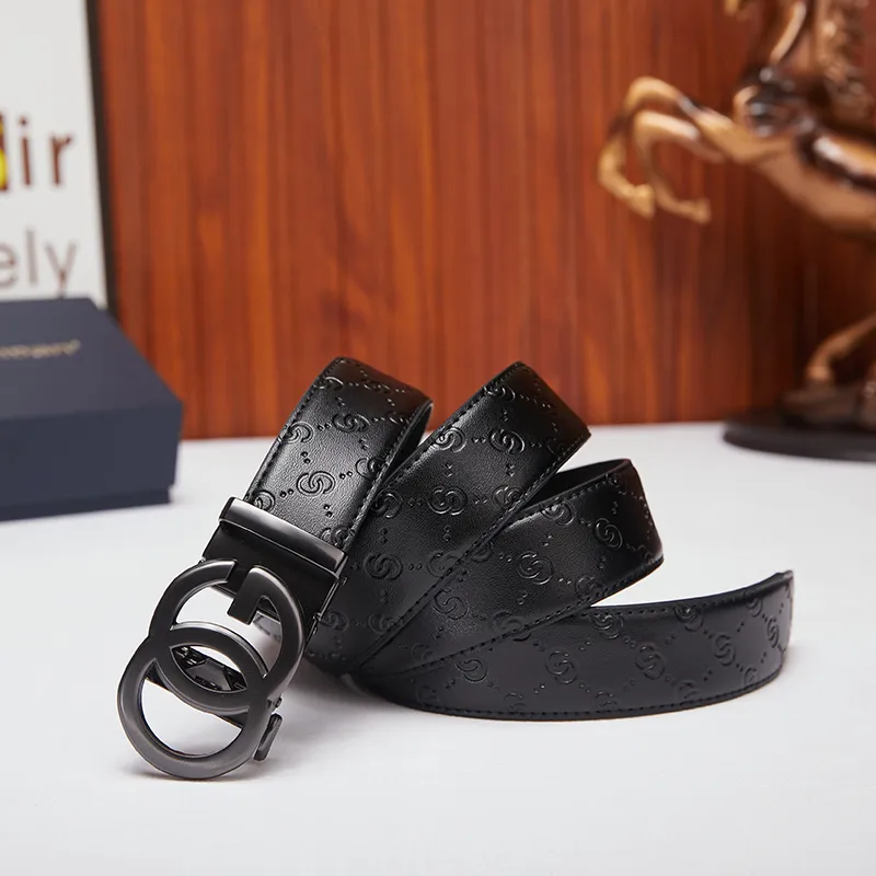 SHERIDan Cow Split Leather Leather Belts Men's 3.5cm-2