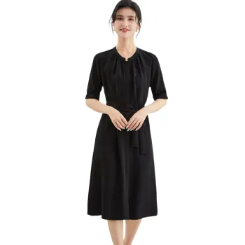 JINJU Short Sleeved Dress Women's Black