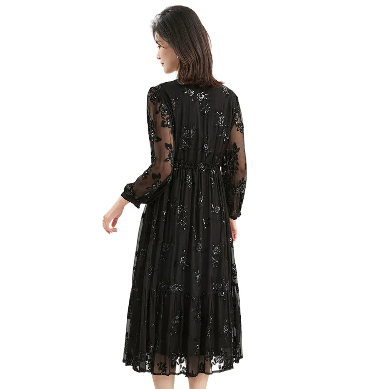 JINJU Long Sleeved Dresses Women's-1