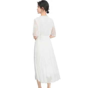 JINJU Short Sleeved Dress Women's White
