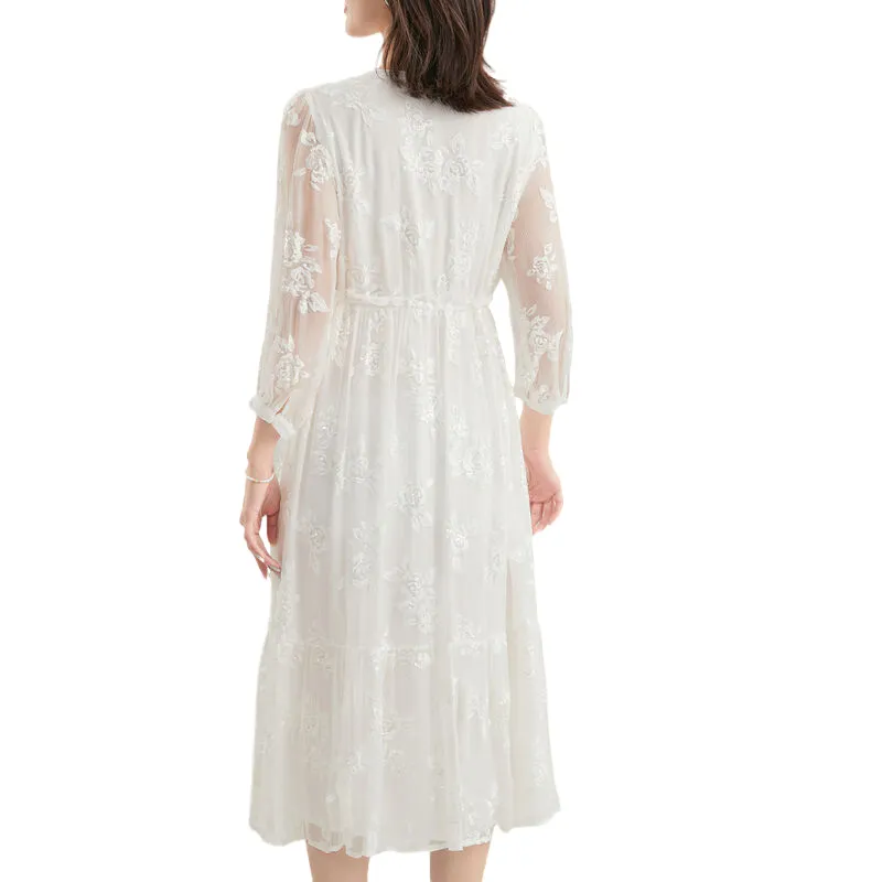 JINJU Long Sleeved Dresses Women's-4