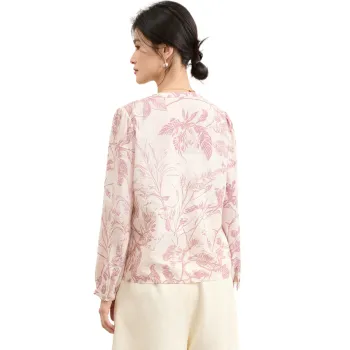 JINJU Shirts Women's Pink White