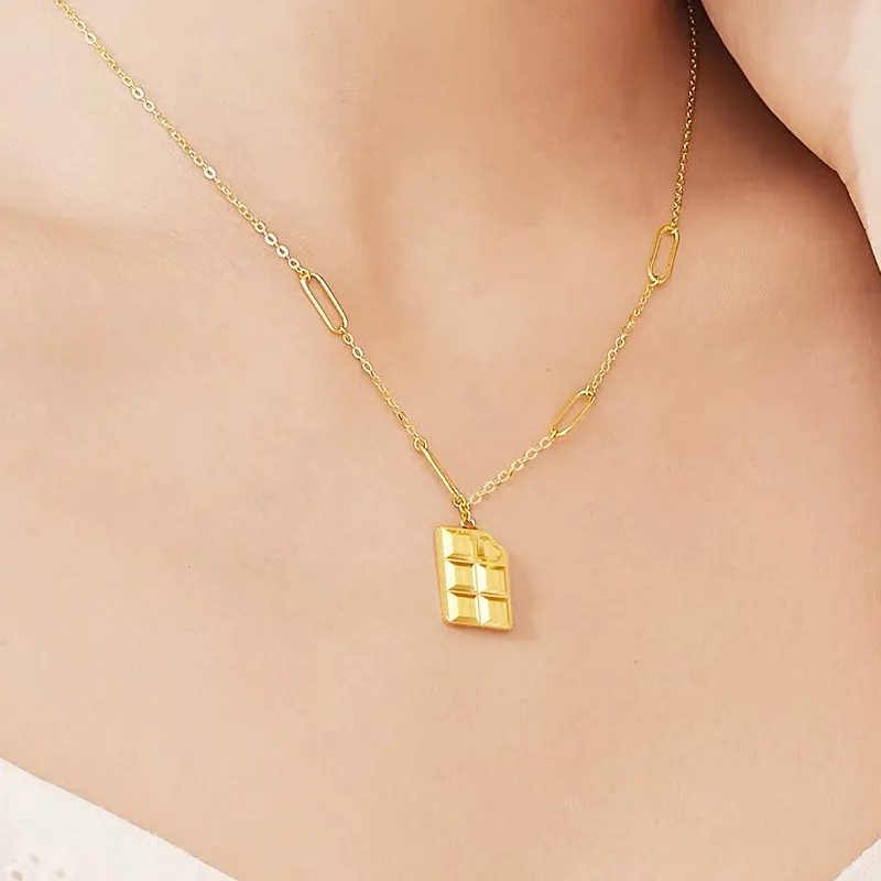 Pursue Love Titanium Steel Necklaces Unisex-3