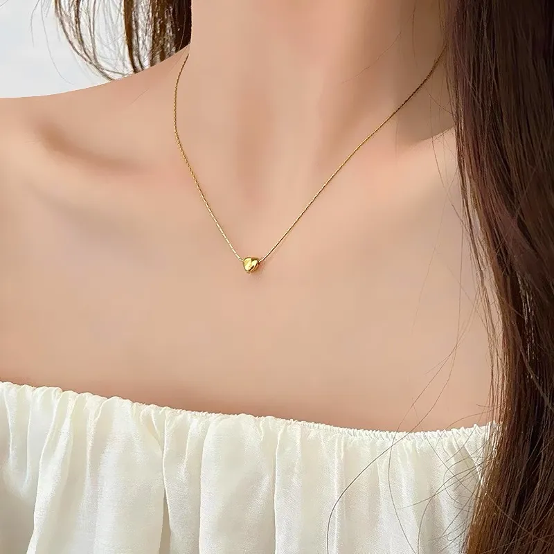Pursue Love Titanium Steel Necklaces Women's-2