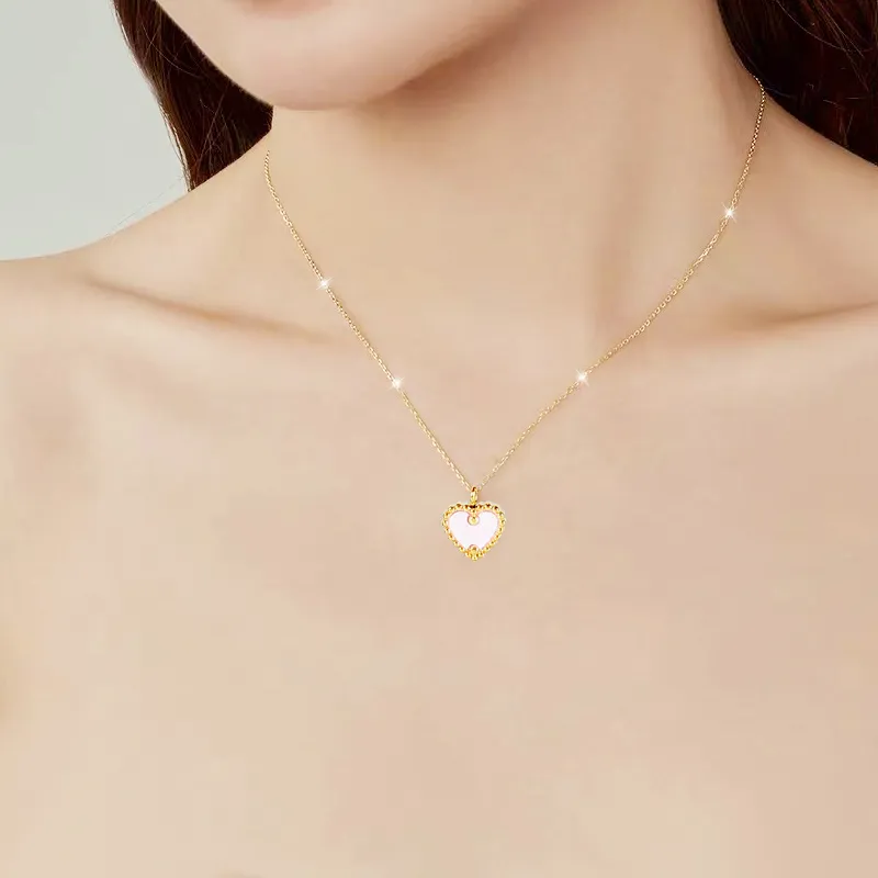 Pursue Love Titanium Steel Necklaces Women's-2