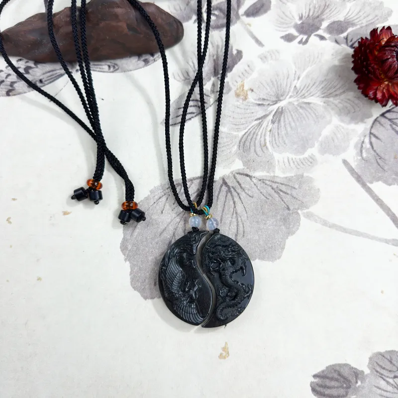 Tang Zhi Serpentine Jade Necklaces Unisex-5