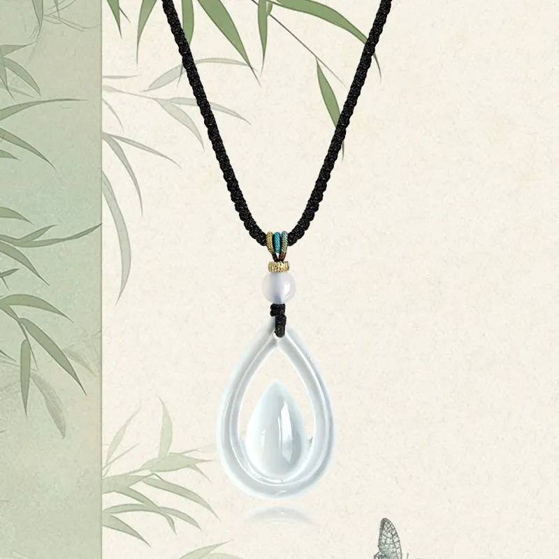 Tang Zhi Serpentine Jade Pendants Women's-2