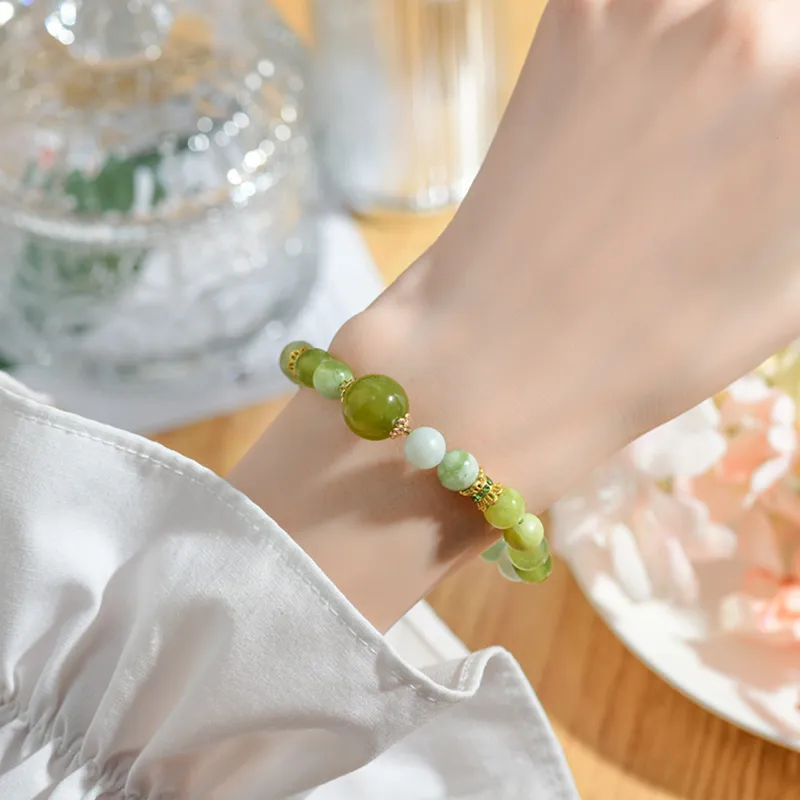 Tang Zhi Serpentine Jade Bracelets Women's-1