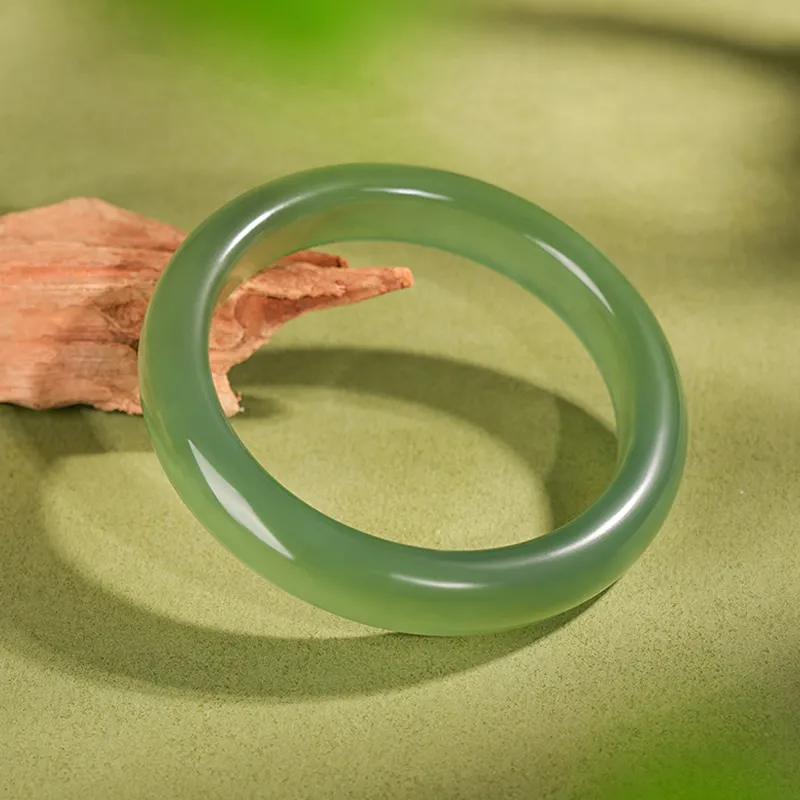 Tang Zhi Serpentine Jade Bangles Women's-1