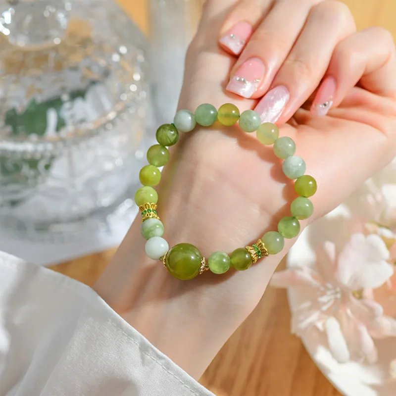 Tang Zhi Serpentine Jade Bracelets Women's-2