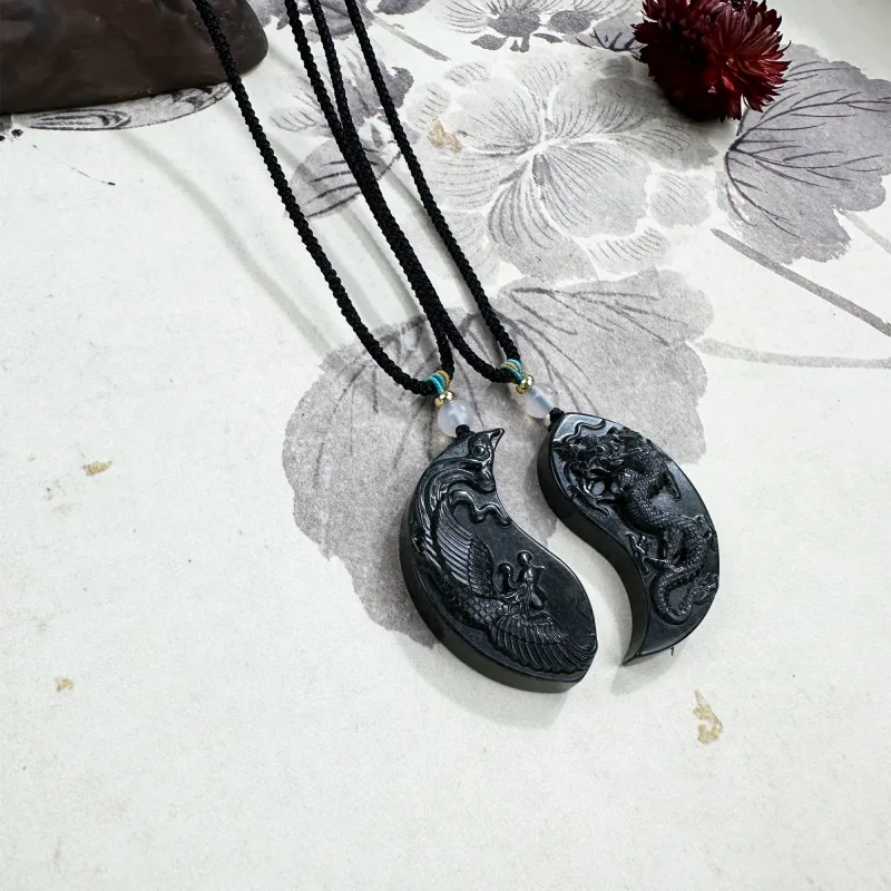 Tang Zhi Serpentine Jade Necklaces Unisex-1