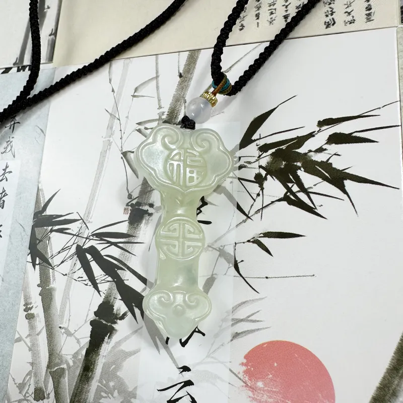 Tang Zhi Serpentine Jade Necklaces Unisex-9