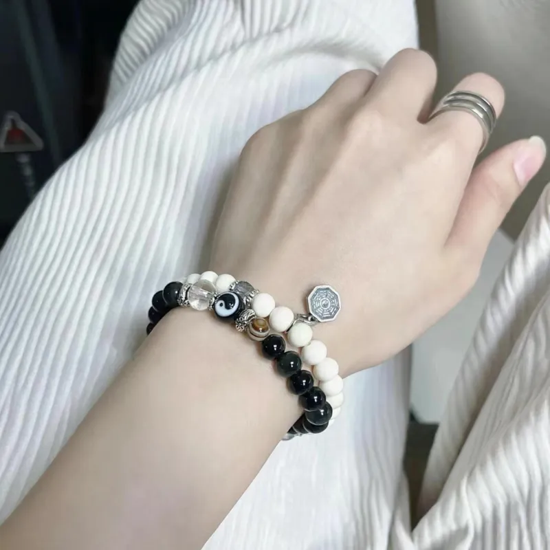 Tang Zhi Colored Glaze Jade Bracelets Unisex-2