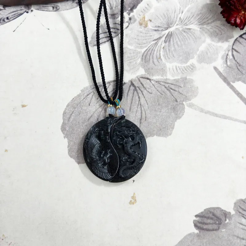 Tang Zhi Serpentine Jade Necklaces Unisex-2