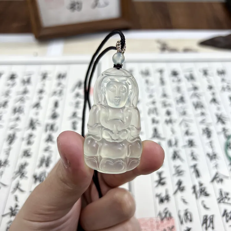 Tang Zhi Serpentine Jade Necklaces Unisex-1