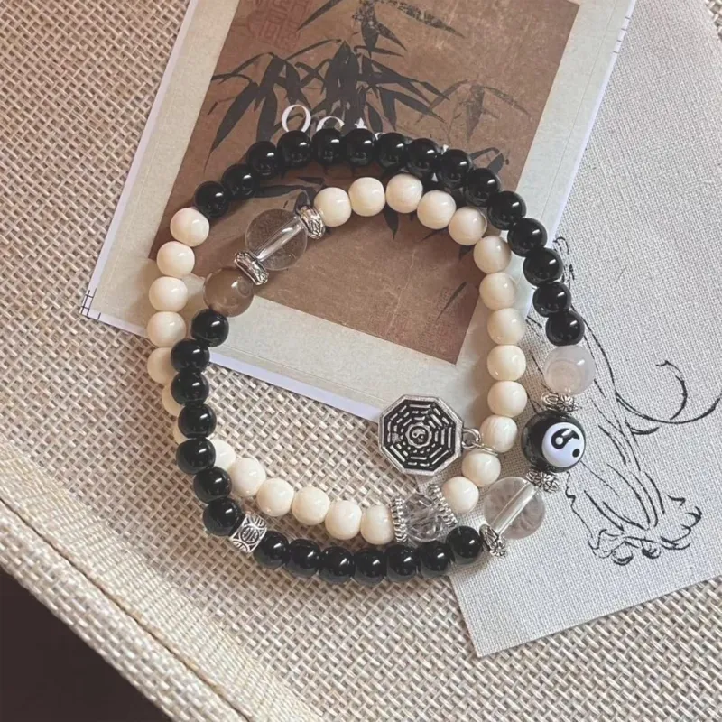 Tang Zhi Colored Glaze Jade Bracelets Unisex-3