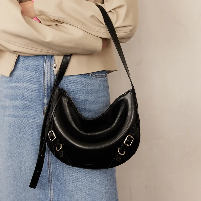 LA FESTIN Cow Leather Tote Bag Shopping Bag Shoulder Bag Crossbody Bag Medium Size Women's Multicolor-1