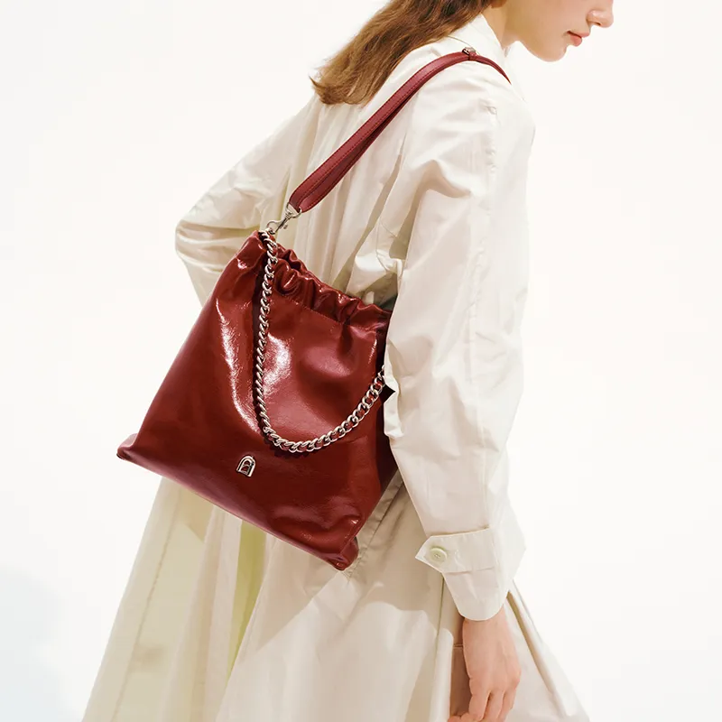 LA FESTIN Cow Leather Shoulder Bag Crossbody Bag Women's-20
