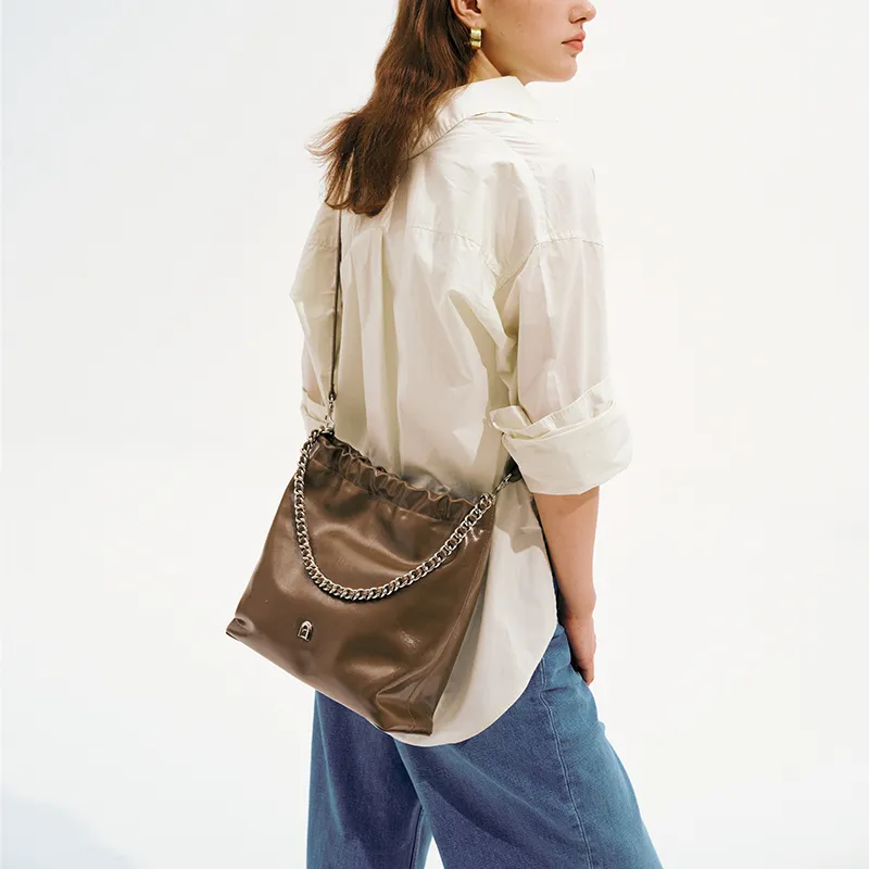 LA FESTIN Cow Leather Shoulder Bag Crossbody Bag Women's-14