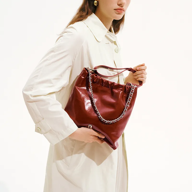 LA FESTIN Cow Leather Shoulder Bag Crossbody Bag Women's-21