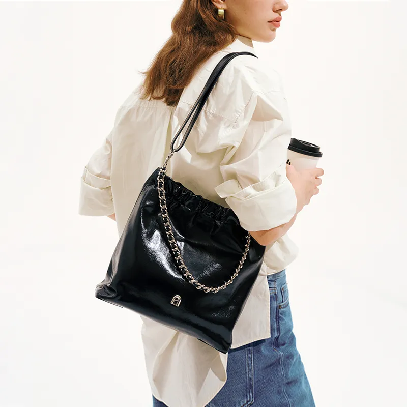 LA FESTIN Cow Leather Shoulder Bag Crossbody Bag Women's-2