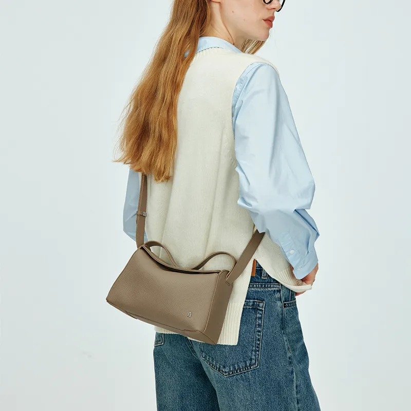 LA FESTIN Top Grain Cow Leather Handbag Regular Women's Multicolor-4