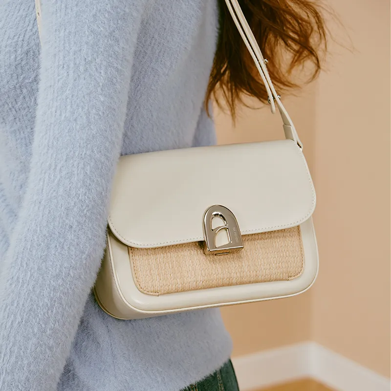 LA FESTIN Synthetic Leather New Arrival One Shoulder Crossbody Niche Underarm Tofu Bag Women's-9