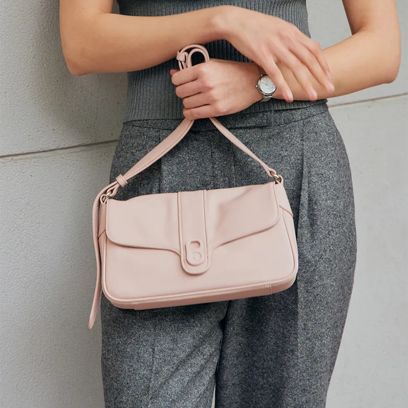 LA FESTIN Cow Leather Commute Crossbody Bag Women's-13