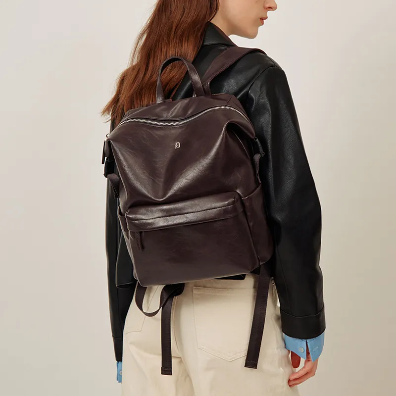 LA FESTIN Synthetic Leather Backpack Regular Unisex Multicolor-5