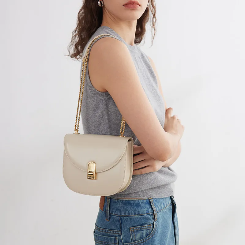 LA FESTIN Cow Leather Commute Underarm Shoulder Bag, Crossbody Bag Women's-5