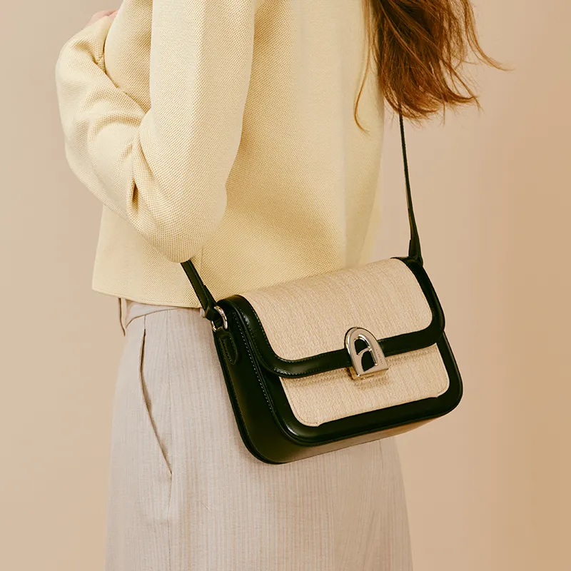 LA FESTIN Synthetic Leather New Arrival One Shoulder Crossbody Niche Underarm Tofu Bag Women's-1