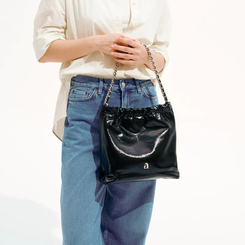 LA FESTIN Cow Leather Shoulder Bag Crossbody Bag Women's-4