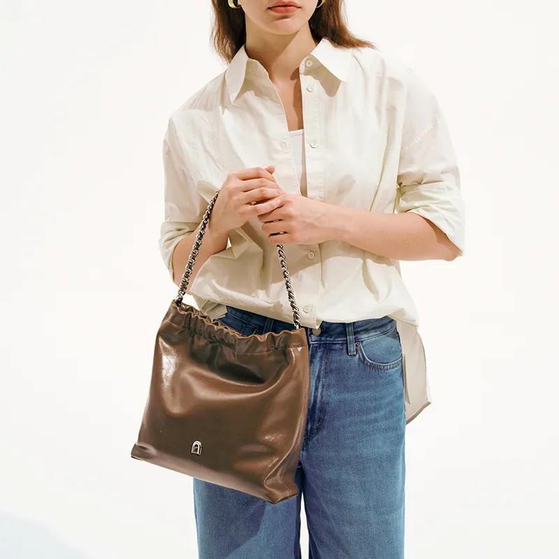 LA FESTIN Cow Leather Shoulder Bag Crossbody Bag Women's-17