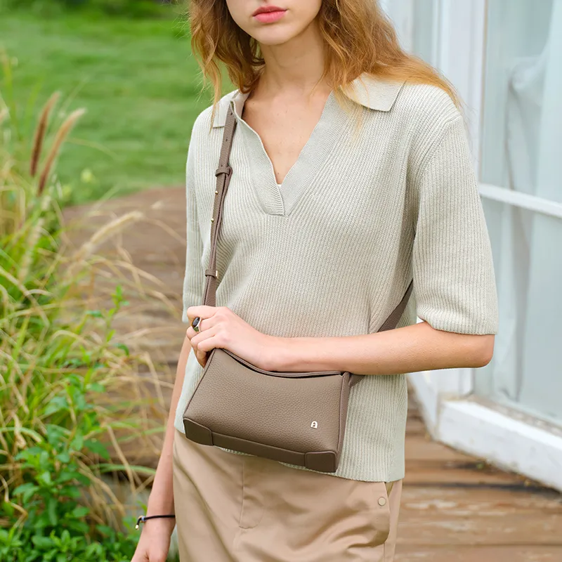LA FESTIN Cow Leather Shoulder Bag Women's Multicolor-5