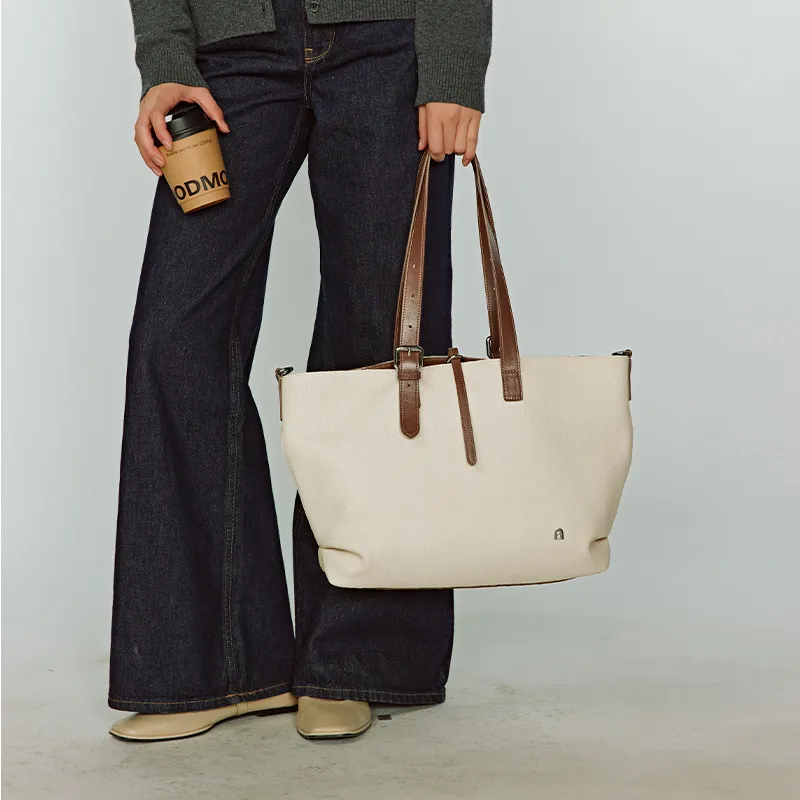 LA FESTIN Synthetic Leather Tote Shoulder Bag Crossbody Bag Large Size Women's Multicolor-9