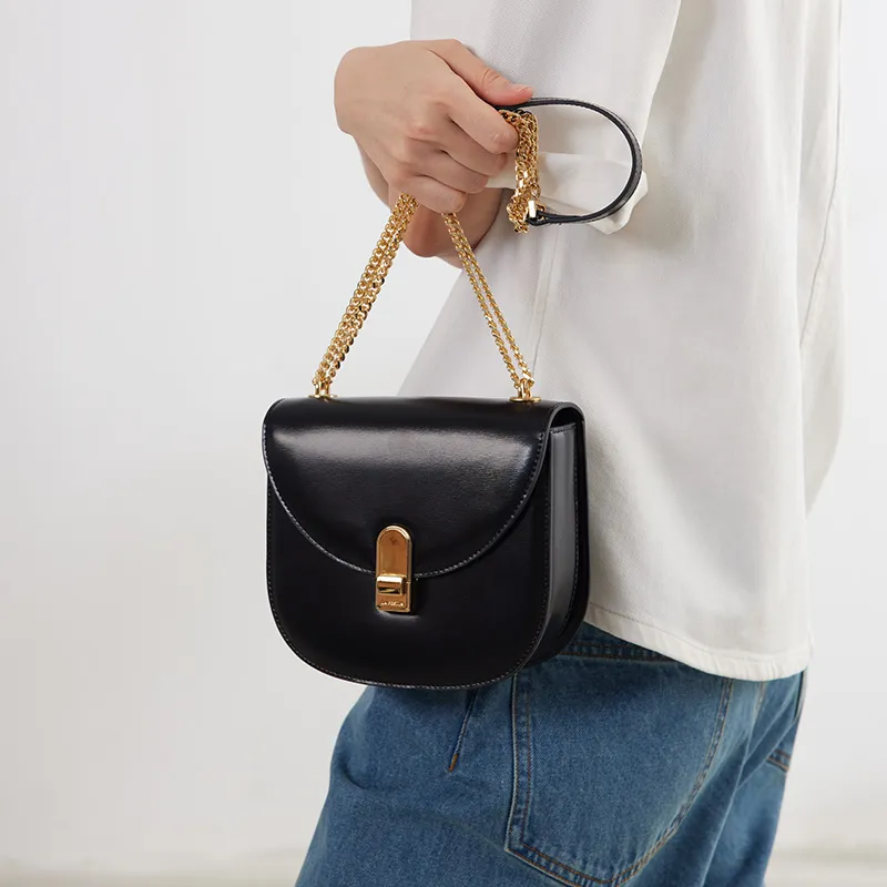 LA FESTIN Cow Leather Commute Underarm Shoulder Bag, Crossbody Bag Women's-2